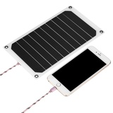 PUSOKEI Solarpanel Ladegerät, 10 W Tragbares IP64 wasserdichtes Solarladegerät für Den Außenbereich, USB Solarladegerät für Sport, Reisen, Camping, Wandern, Outdoor Aktivitäten