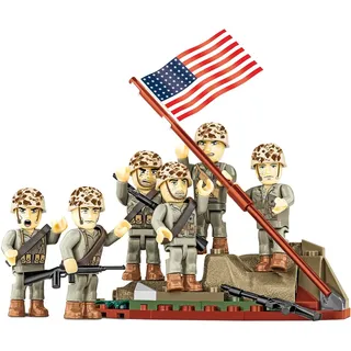 Cobi Historical Collection 2059 - Iwo Jima 1945, WWII, Bausatz, 87 Klemmbausteine/6 Figuren