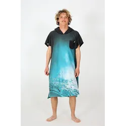 Poncho aus Mikrofleece - Unterwasser BLAU No Size