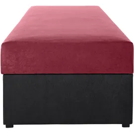 MAINTAL Polsterliege Diana 83 x 203 cm rot/schwarz
