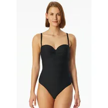 SCHIESSER Badeanzug Aqua Schwarz 42 Cup B