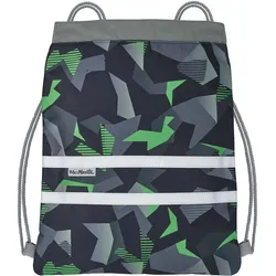 Turnbeutel MCNEILL "Sportschuhbeutel Techno", Kinder, Gr. B/H: 31cm x 41cm, grün (techno), Polyester, Taschen, Made in Europe