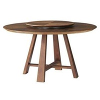 JVmoebel Esstisch, Hochwertiger Luxus Designer Holz Ess Tische Rund Tisch braun