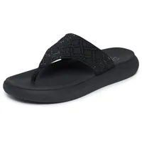 Skechers Damen Asana Luxe Turnschuhe, Black, 39 EU - 39 EU