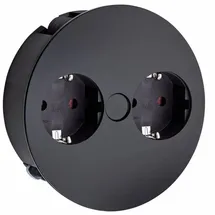 Naber Doppelsteckdose 2 St. Schwarz