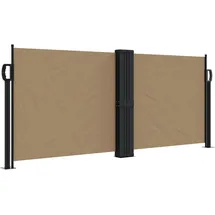 vidaXL Seitenmarkise 100 x 600 cm grau Polyester