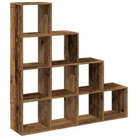 vidaXL Bücherregal 4 Stufen 131,5 x 29 x 131,5 cm Braun