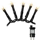 Hellum LED-Lichterkette Cluster 6 m warmweiß