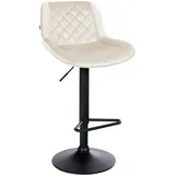 CLP Barhocker Kasson creme/Samt