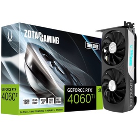 Zotac Gaming GeForce RTX 4060 Ti Twin Edge 16GB GDDR6, HDMI, 3x DP (ZT-D40620E-10M)