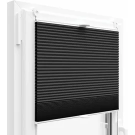 probath Thermo Wabenplissee 105 x 105 cm Fenstergröße (Velux) grau/schwarz