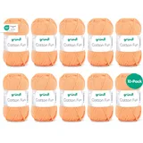 120 Häkelgarn Cotton Fun Apricot 10 St.