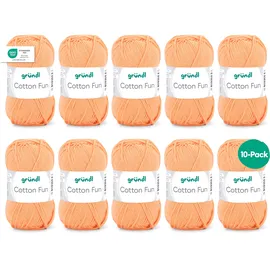 120 Häkelgarn Cotton Fun Apricot 10 St.