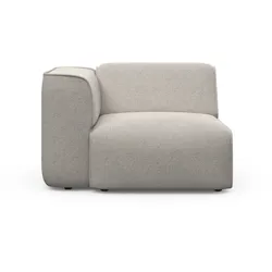 Sessel RAUM.ID "Merid", grau (hellgrau), B:109cm H:70cm T:97cm, 100% Polyester, Sessel, als Modul oder separat verwendbar, für individuelle Zusammenstellung