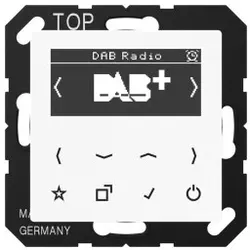 Jung DABAWW Smart Radio DAB+, Serie AS/A, alpinweiß
