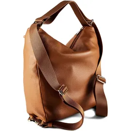 Mandarina Duck Mellow Leather Schultertasche Leder Brown