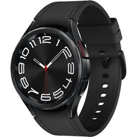 Samsung Galaxy Watch6 Classic Schwarz 47 mm LTE Hybrid Eco Leder Band Schwarz M/L