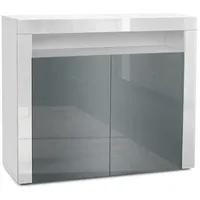 Vladon Kommode, Grau, 108x92x40 cm, Wohnzimmer, Kommoden & Sideboards,