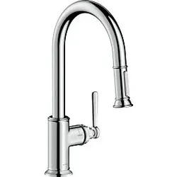 hansgrohe Axor Montreux Küchenarmatur 16581000 chrom, Ausziehbrause, Schwenkbereich verstellbar