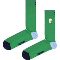 Happy Socks Unisex Socken, 2er Pack - Geschenkbox, Farbmix Bier 41-46