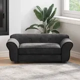 vidaXL Hundesofa 72 x 45 x 30 cm schwarz