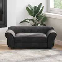 vidaXL Hundesofa 72 x 45 x 30 cm schwarz