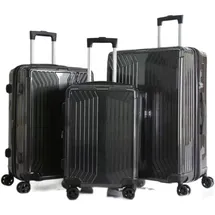 Cheffinger Koffer Koffer-Set 3-tlg. polycarbonat/schwarz