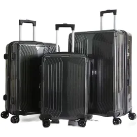 Cheffinger Koffer Koffer-Set 3-tlg. polycarbonat/schwarz