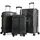 Cheffinger Koffer Koffer-Set 3-tlg. polycarbonat/schwarz