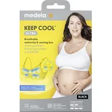 Medela Keep CoolTM Ultra Komfort Schwangerschafts- und Still-BH, schwarz - schwarz - M
