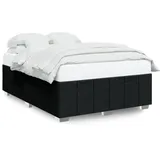 vidaXL Bettgestell 140 x 200 cm Schwarz