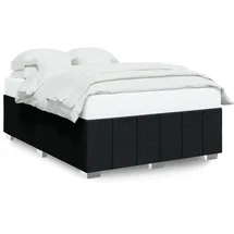 vidaXL Bettgestell 140 x 200 cm Schwarz