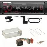 Kenwood KMM-BT408DAB Bluetooth DAB USB Einbauset für Citroen Berlingo bis 2007