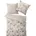 Blumen Grau 155 x 220 cm 2 x 80 x 80 cm