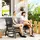 Outsunny Schaukelbank 120 x 70 x 88 cm Grau