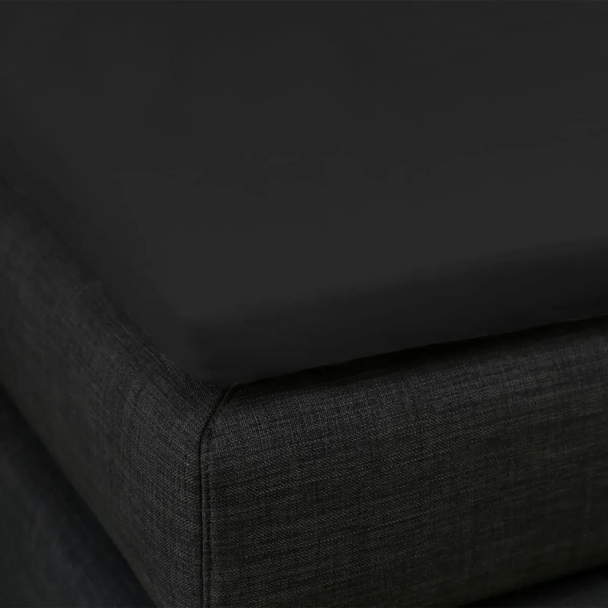 Formesse Split-Topper Spannbetttuch Bella Gracia La Piccola Duo 2 180x200 cm | schwarz - schwarz
