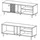Feldmann-Wohnen Madis Lowboard 138x49x40cm Sand Grange Eiche Holz