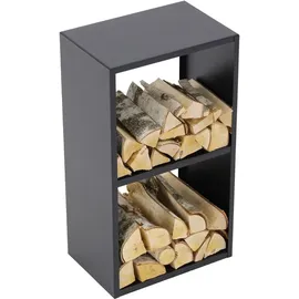 Magnus Kaminholzregal R155 Metall 45 x 30 x 80 cm Schwarz