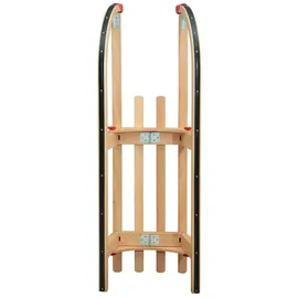LARIX Holz-Faltschlitten klappbar 110 cm mit Zugseil