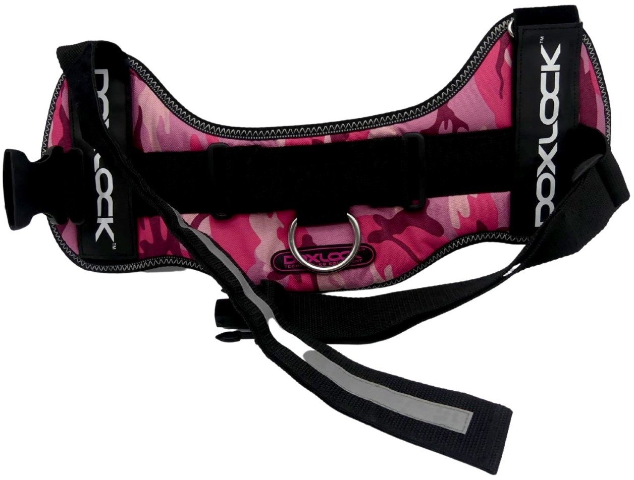 Hundegschirr XXL Doxlock rosa pink camo 80 - 108 cm Bauchumfang