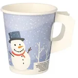 Papstar Pappbecher mit Henkel 0,2 l Mehrfarbig 50 St.