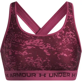 Under Armour Crossback Mid Print Dark Maroon/Pink S