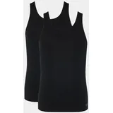 SLOGGI 2P Men GO ABC 2 0 Tank Top Schwarz Baumwolle Medium Herren