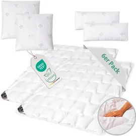 sei design heimtextilien inh. i. richter Bett-Set SWAN Collection, 6-Tlg. | Weiß