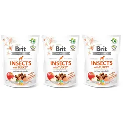 BRIT CARE Dog Crunchy Cracker Insects rich in Turkey 3x200g