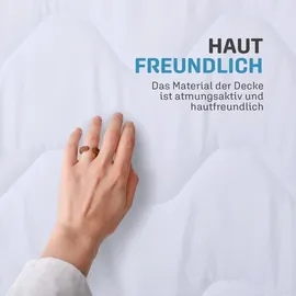 BestLivings 4 Jahreszeitenbett mit blauer Biese - 200cm x 220 cm