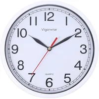 Vigorwise Wanduhr, 20,3 cm, leises Sweep-Uhrwerk, genaue kleine Uhren, Küche/Wohnzimmer/Schlafzimmer/Büro/Schule/Klassenzimmer Dekoration