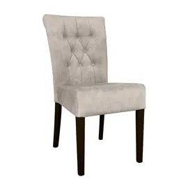 Home Affaire Ravenna weiß (milky, buche wenge), B:47cm H:93cm T:64cm, Massivholz, Spanplatte, Stühle, Esszimmerstuhl mit Knopfheftung