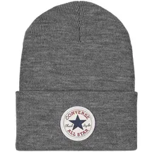 Converse Unisex Mütze Chuck Patch Beanie Sustainable Grey Heather (grau) - Einheitsgröße