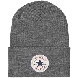 Converse Unisex Mütze Chuck Patch Beanie Sustainable Grey Heather (grau) - Einheitsgröße